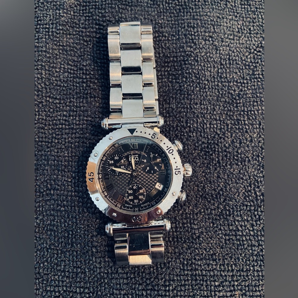 ESQ silver watch